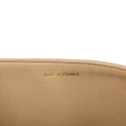 Chanel Lambskin Quilted Medium Double Flap Beige 9 of 13