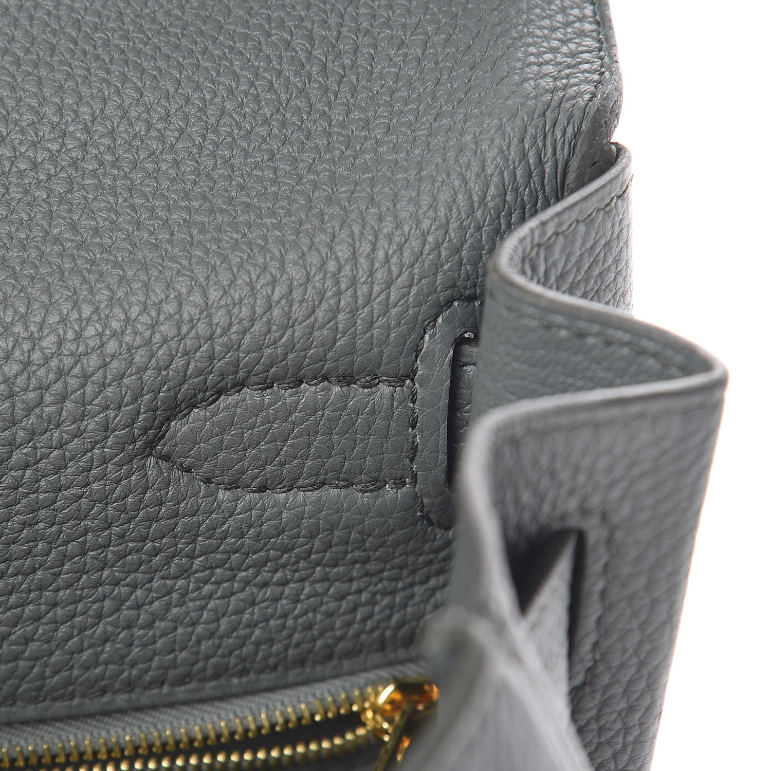 Hermes Togo Kelly Retourne 28 Vert Amande 19 of 40