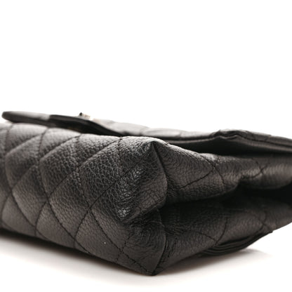 Chanel Grained Calfskin Quilted 2.55 Reissue Flap Belt Bag Clutch Black 9 of 9