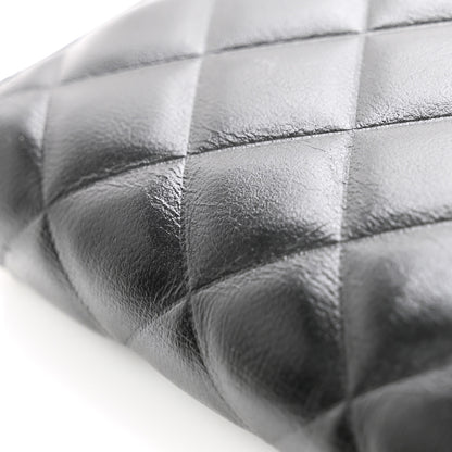 Chanel Lambskin Quilted Diamond Zip Around Wallet Black 12 of 12