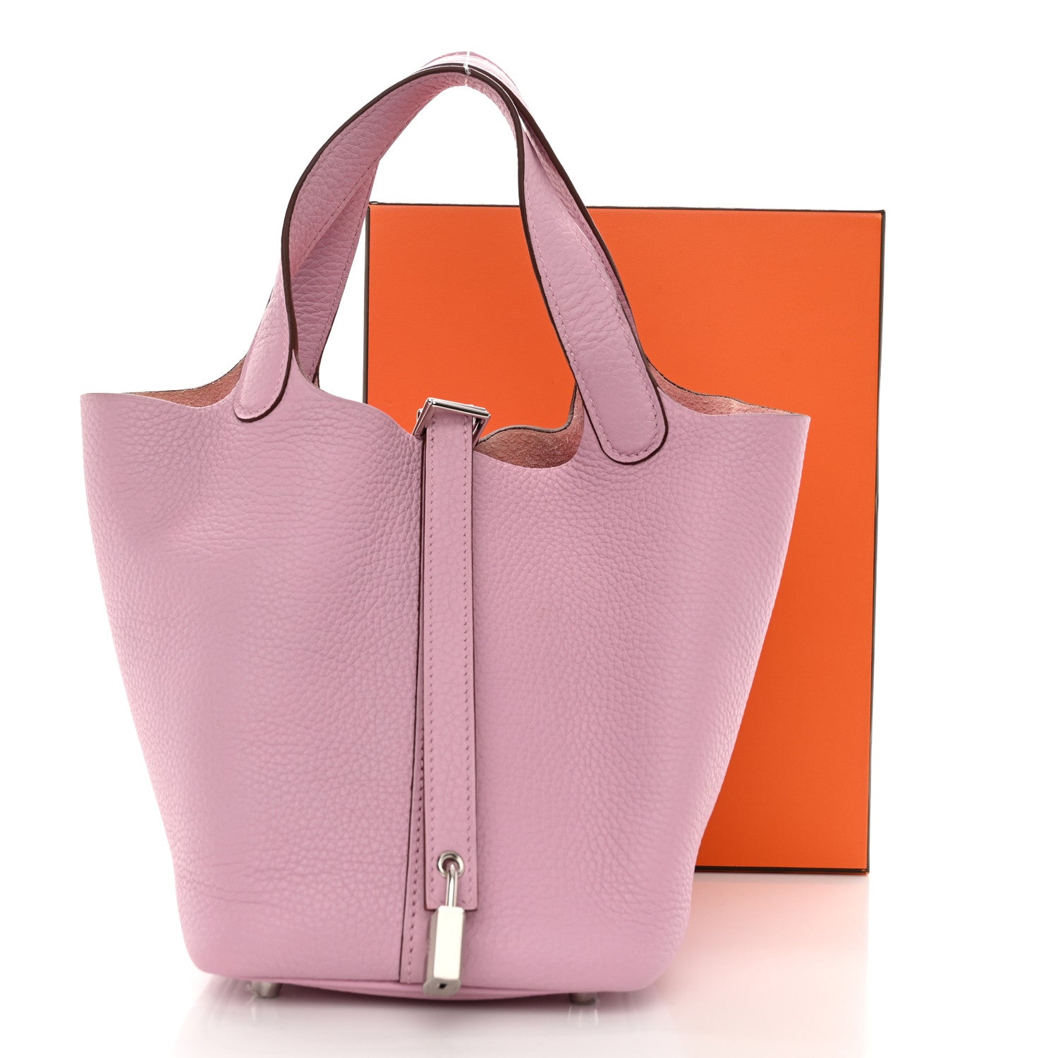Hermes Taurillon Clemence Picotin Lock 18 PM Mauve Sylvestre 11 of 11