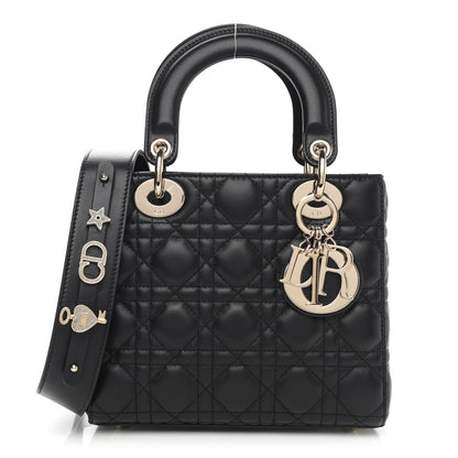 Christian Dior Lambskin Cannage Small My ABCDior Lady Dior Black 1 of 10