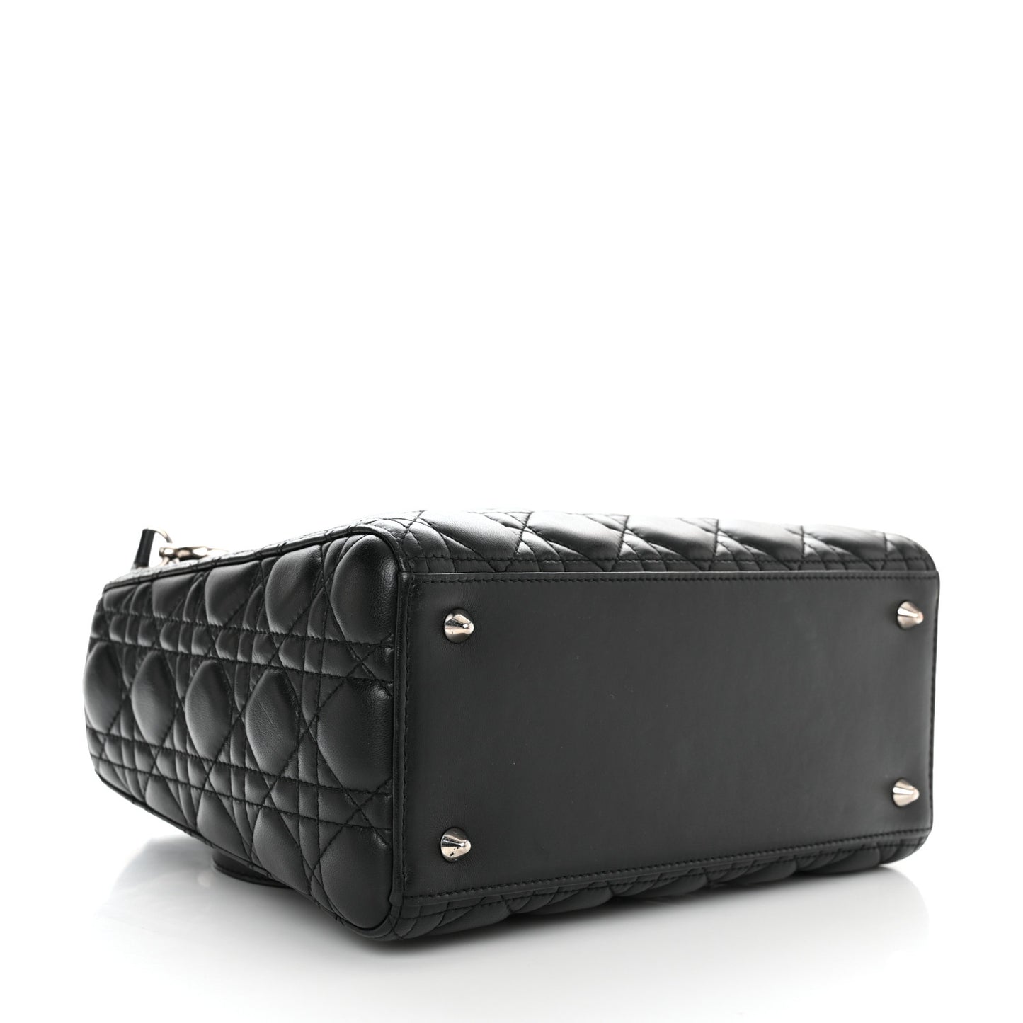 Lambskin Cannage Medium Lady Dior Black
