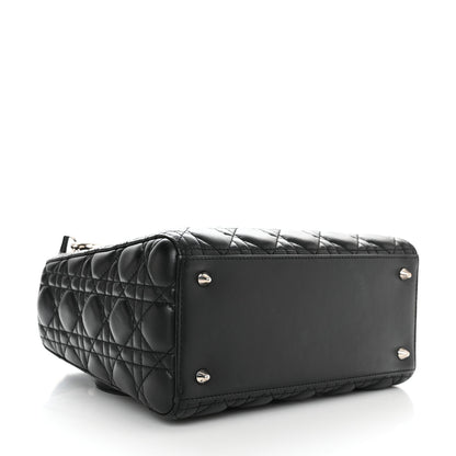 Christian Dior Lambskin Cannage Medium Lady Dior Black 4 of 10