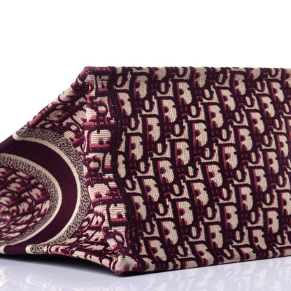 Christian Dior Oblique Medium Book Tote Burgundy Multicolor 7 of 8