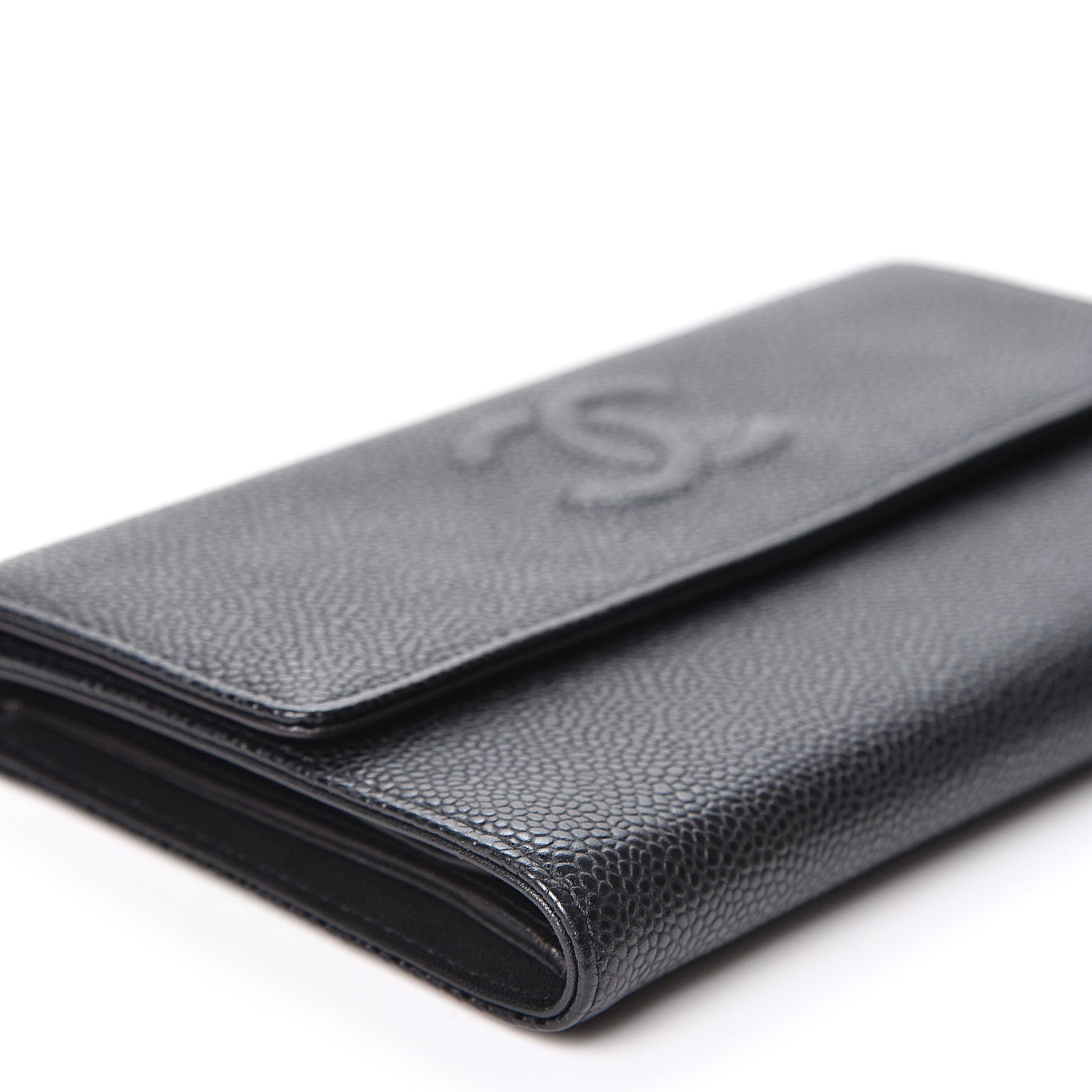Chanel Caviar Timeless CC Large Gusset Flap Wallet Black 8 of 12