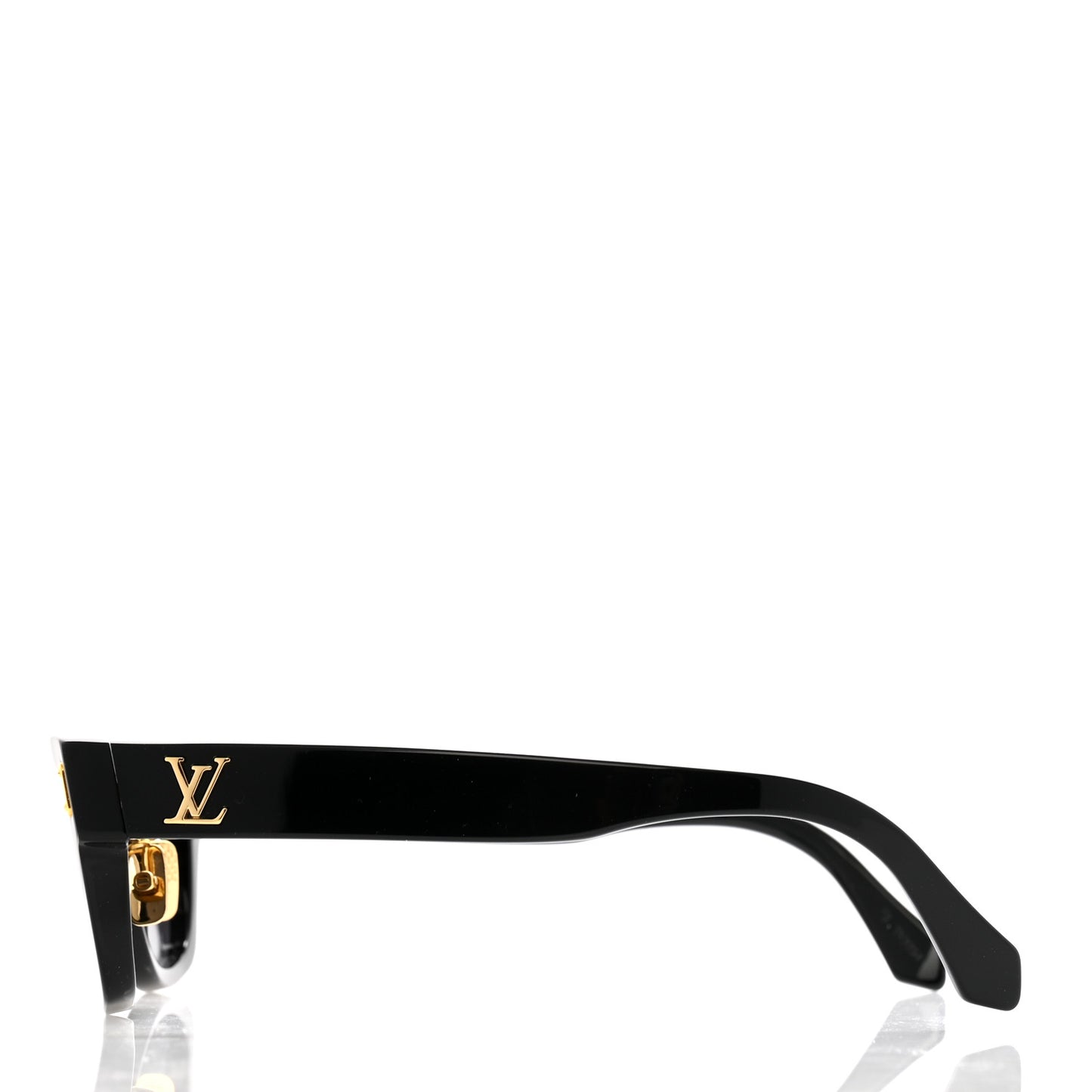 Acetate LV Confidence Square Round Sunglasses Z2126U Black