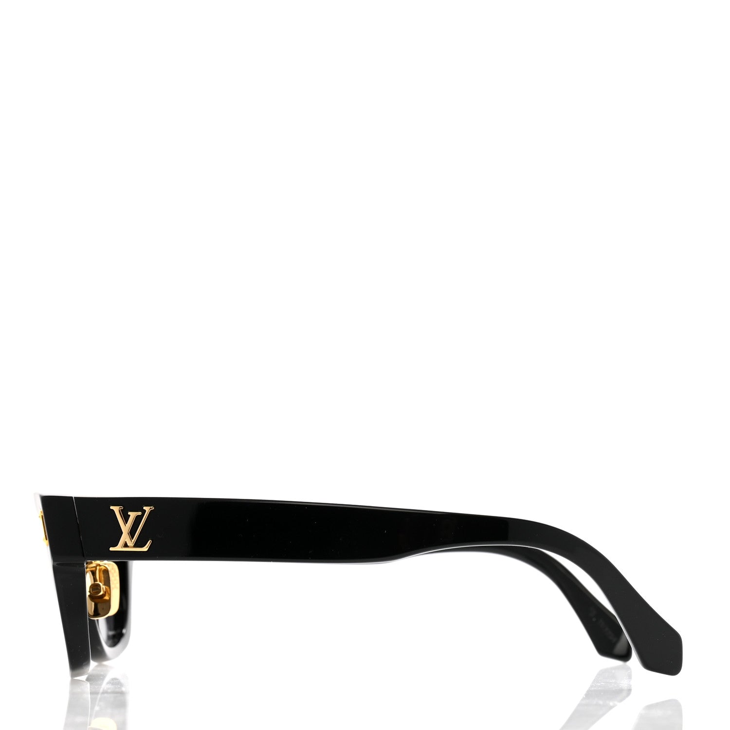 Louis Vuitton Acetate LV Confidence Square Round Sunglasses Z2126U Black 3 of 7