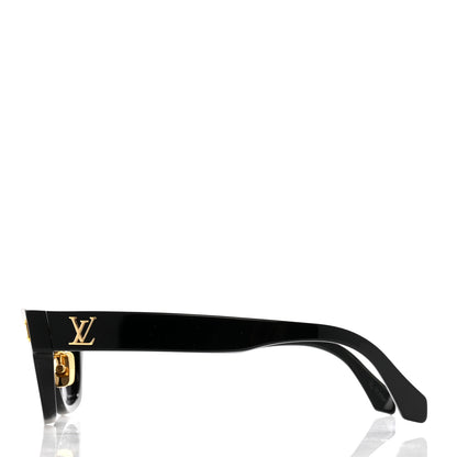 Louis Vuitton Acetate LV Confidence Square Round Sunglasses Z2126U Black 3 of 7