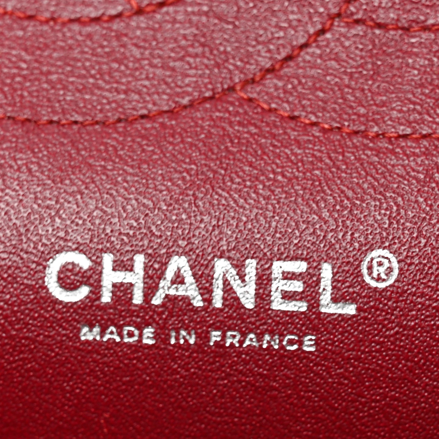 Patent Quilted Jumbo Double Flap Red