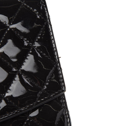 Chanel Patent Quilted Brilliant Wallet On Chain WOC Black 8 of 15