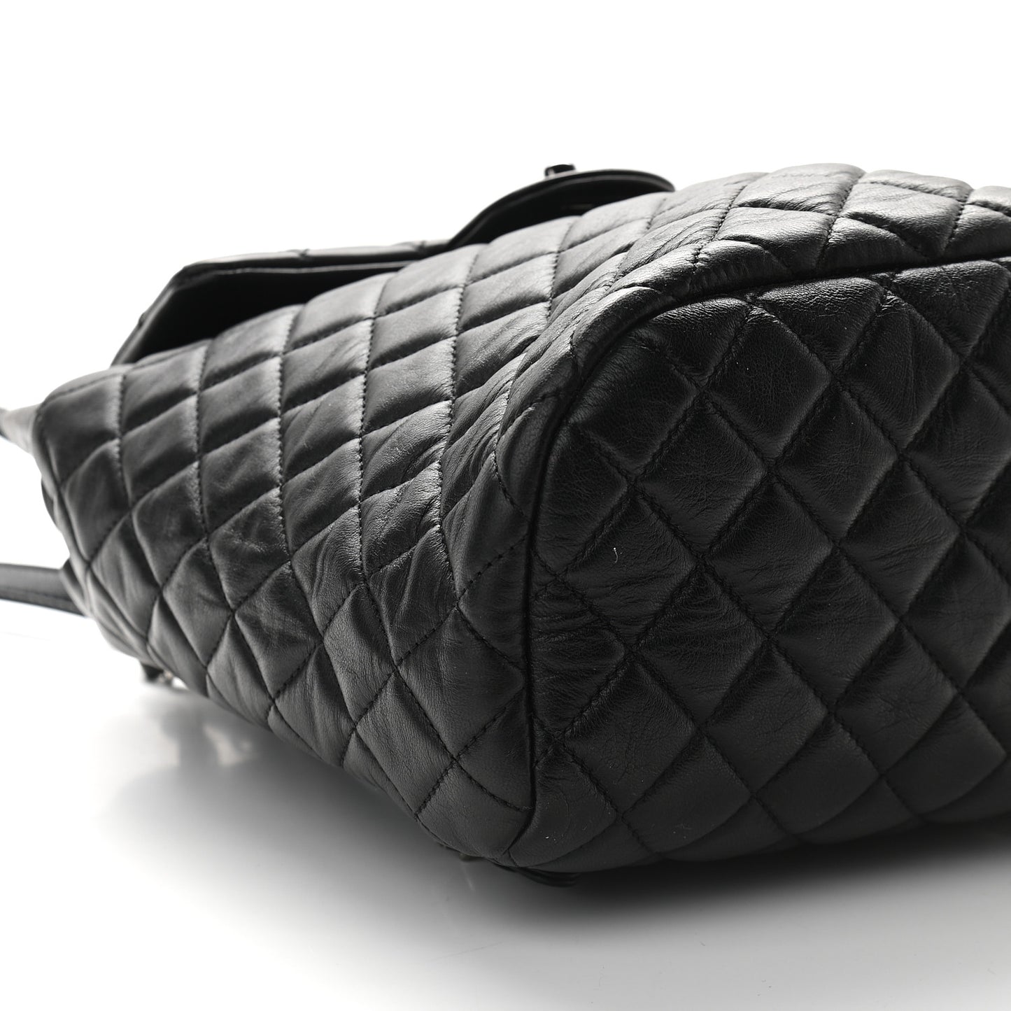 Calfskin Quilted Small Urban Spirit Backpack Black