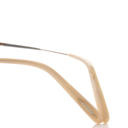 Oliver Peoples Nickol Gradient Round Sunglasses Bone Sunrise 8 of 9