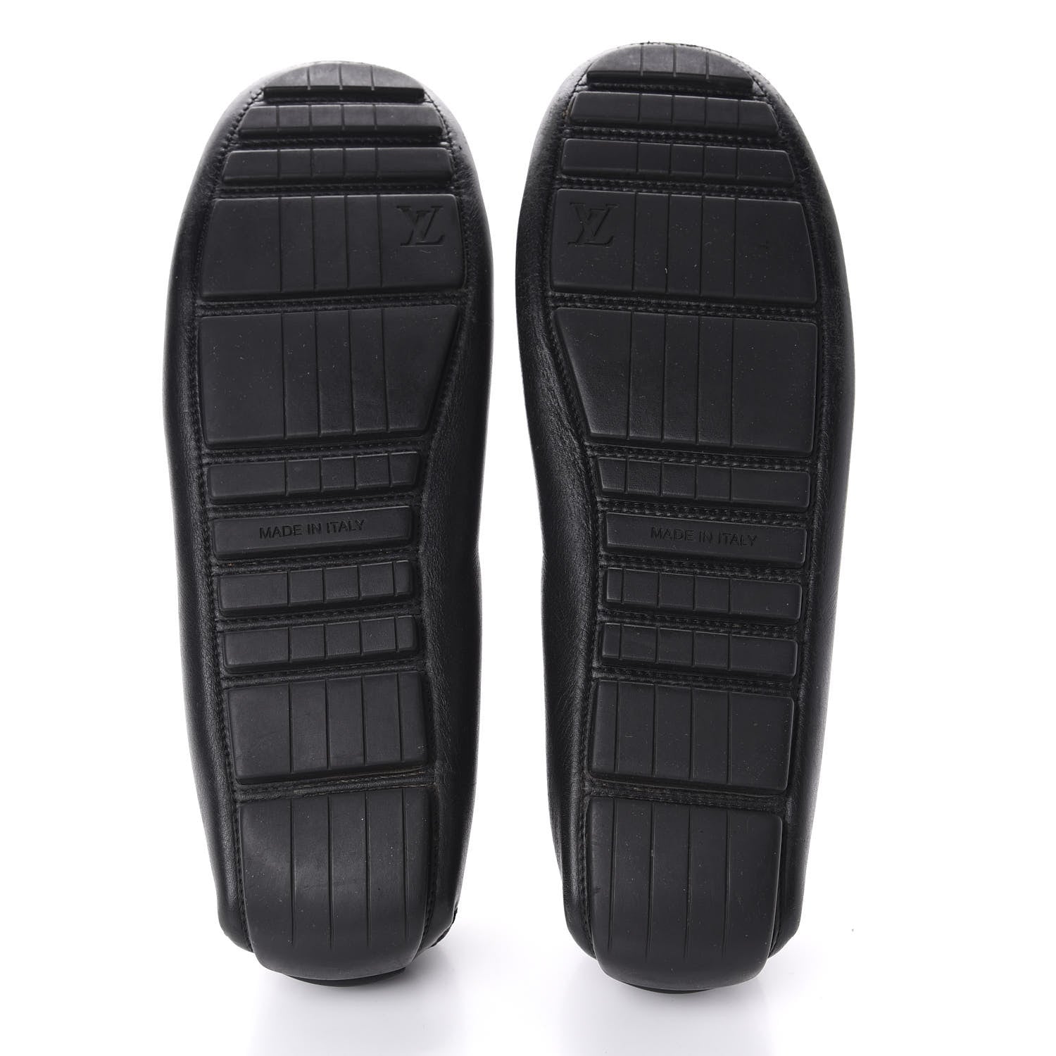 Louis Vuitton Calfskin Racetrack Moccasin Loafers 10.5 Black 5 of 16