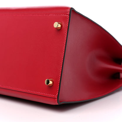 Hermes Tadelakt Kelly Sellier 35 Rouge Vif 9 of 9