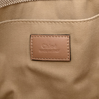 Chloe Linen Calfskin Medium Woody Ribbon Tote Argil Brown 6 of 14