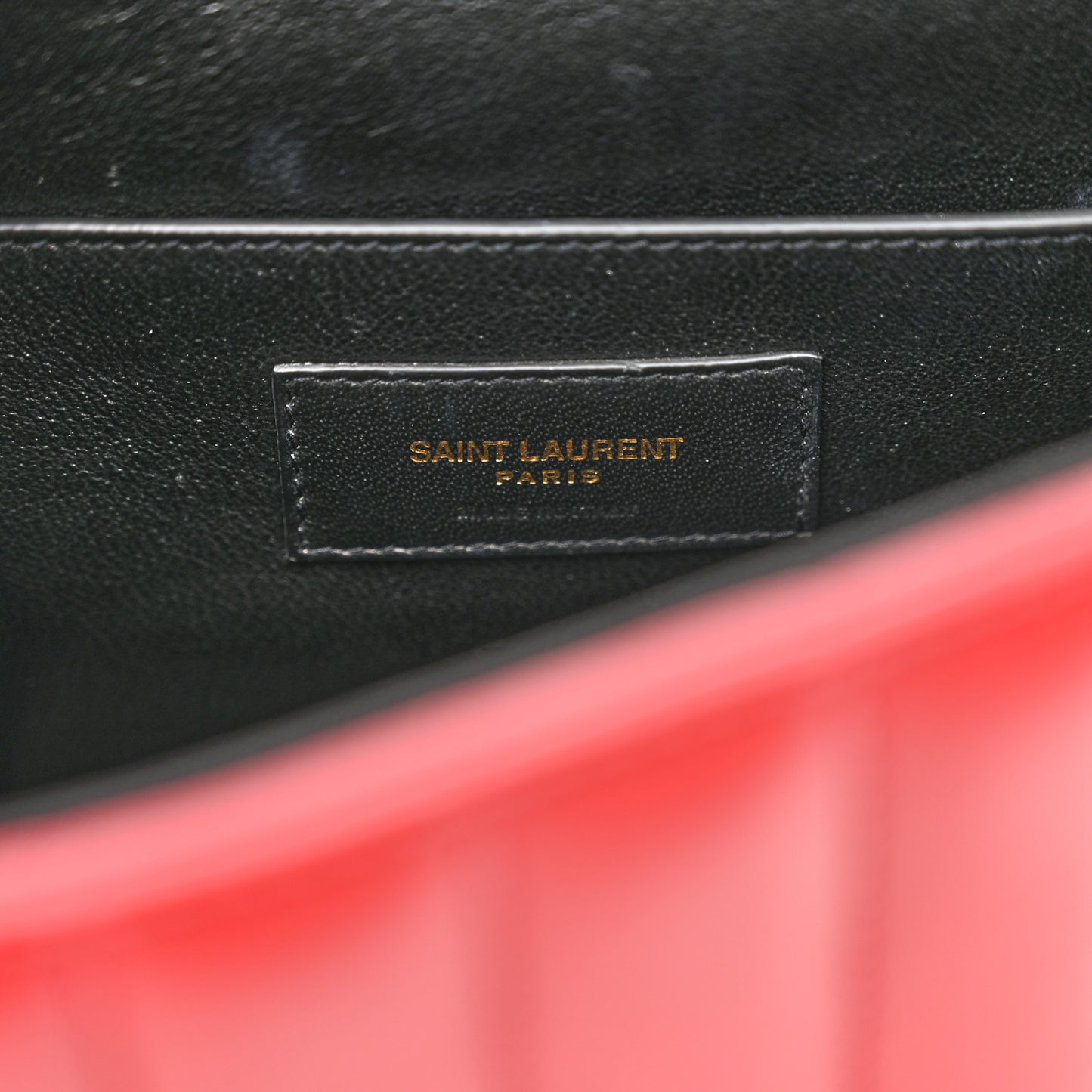 Lambskin Matelasse Monogram Large Vicky Chain Bag Rouge Eros
