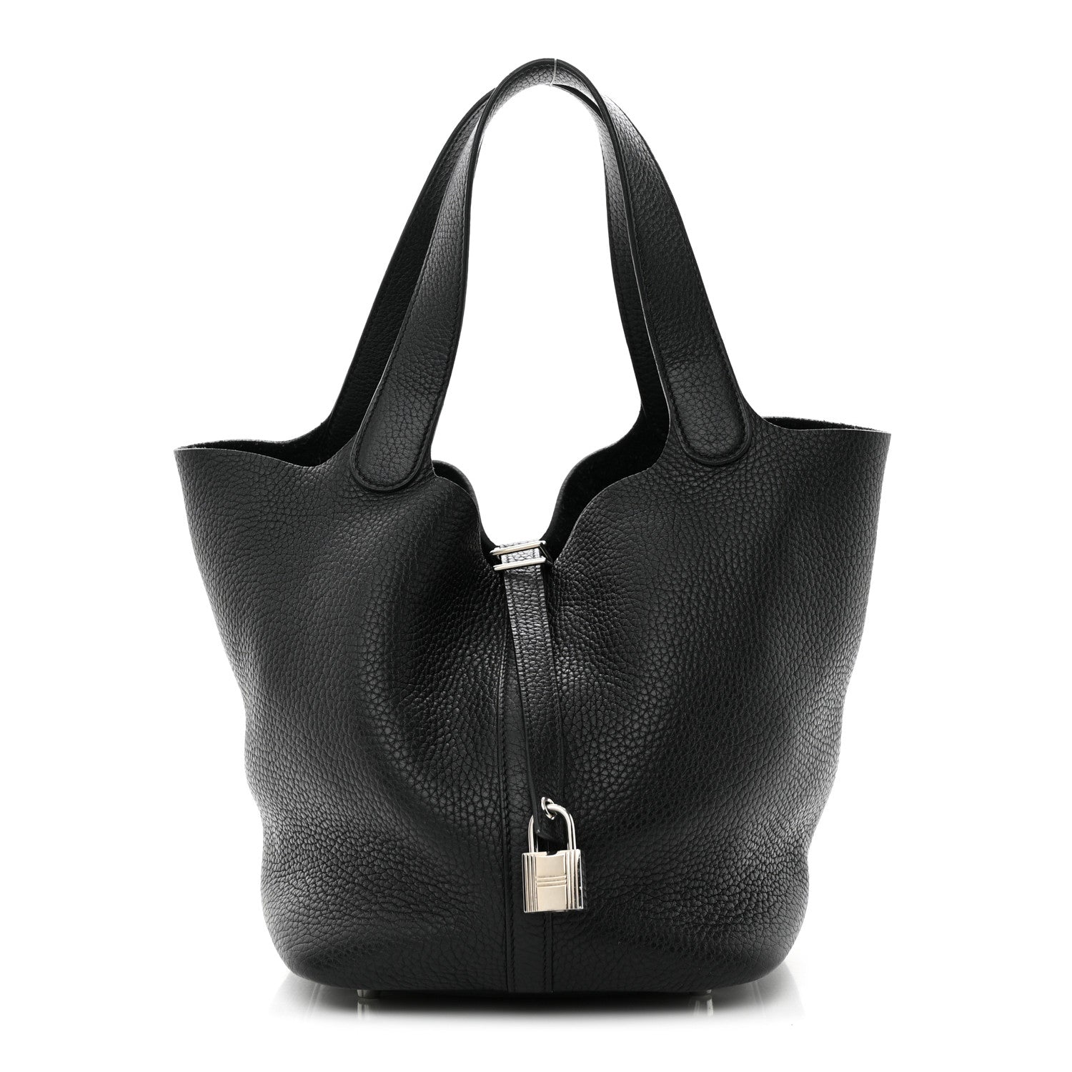 Hermes Taurillon Clemence Picotin Lock 22 MM Black 1 of 12