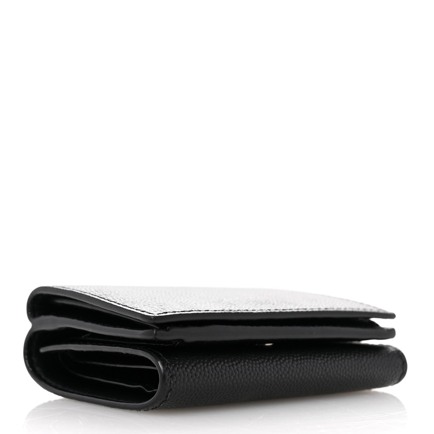Saint Laurent Grain De Poudre Tiny Tri Fold Wallet Black 4 of 6