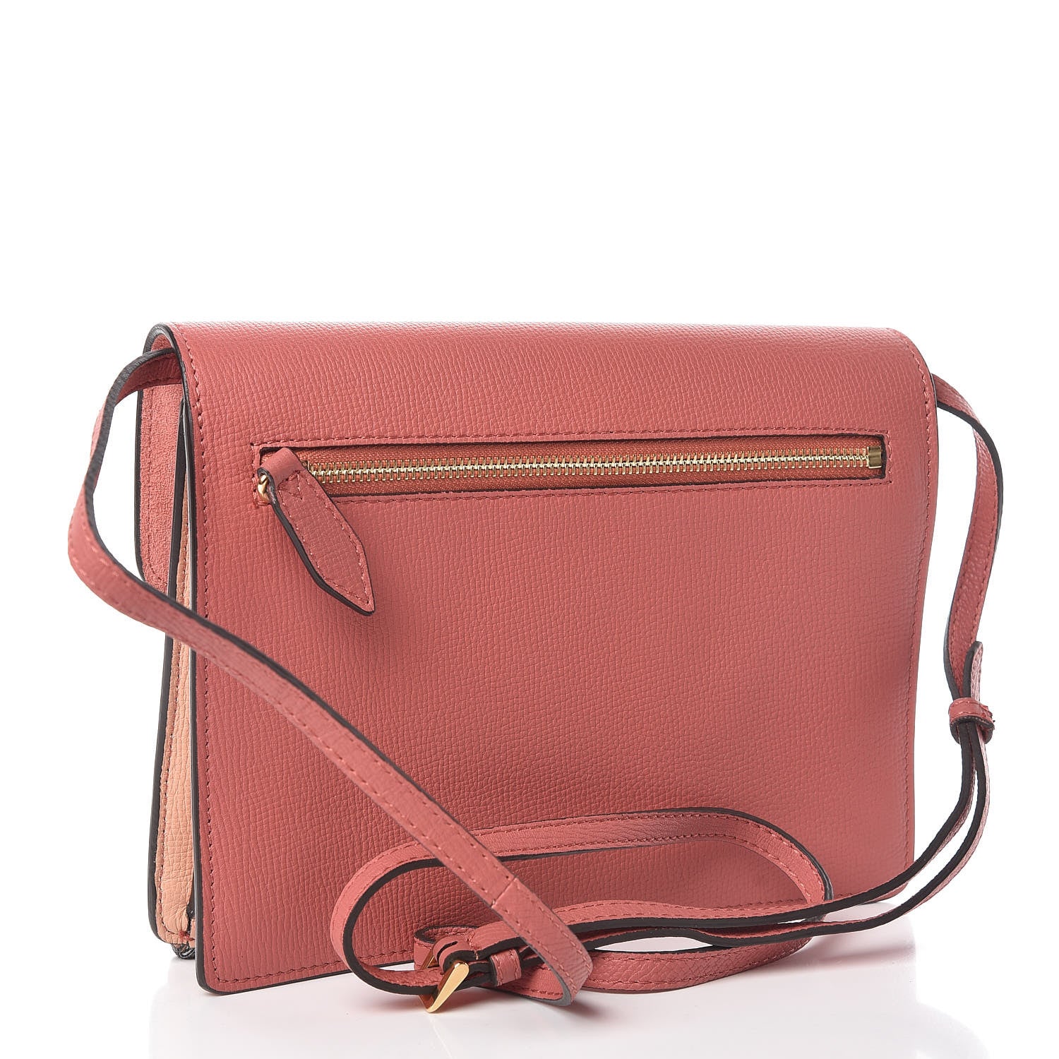 Burberry Derby Calfskin House Check Small Macken Crossbody Bag Copper Pink 3 of 10