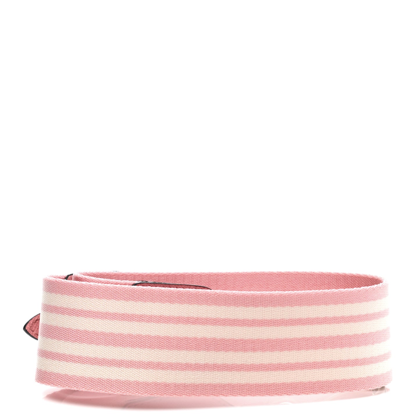 Vitello Daino Striped Fabric Shoulder Strap Petalo