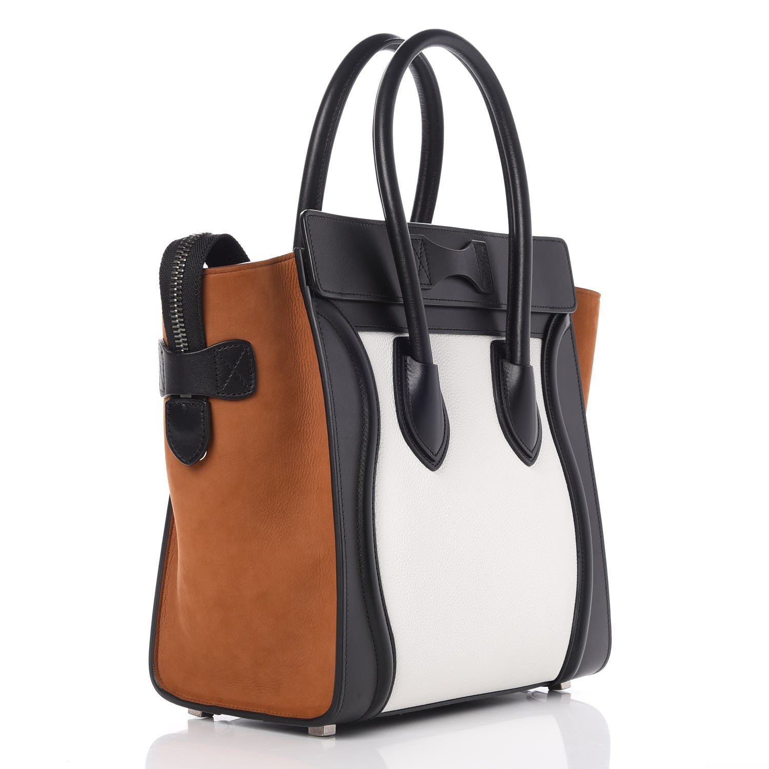 Celine Baby Grained Calfskin Nubuck Tri-Color Micro Luggage Iceberg 3 of 7