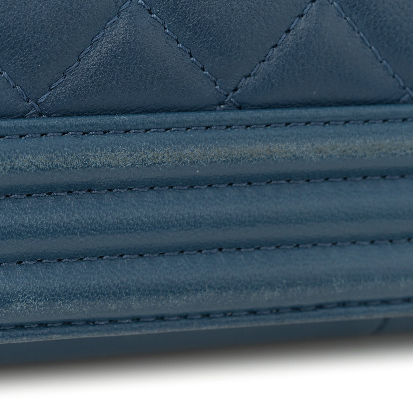 Lambskin Quilted New Medium Boy Flap Dark Blue