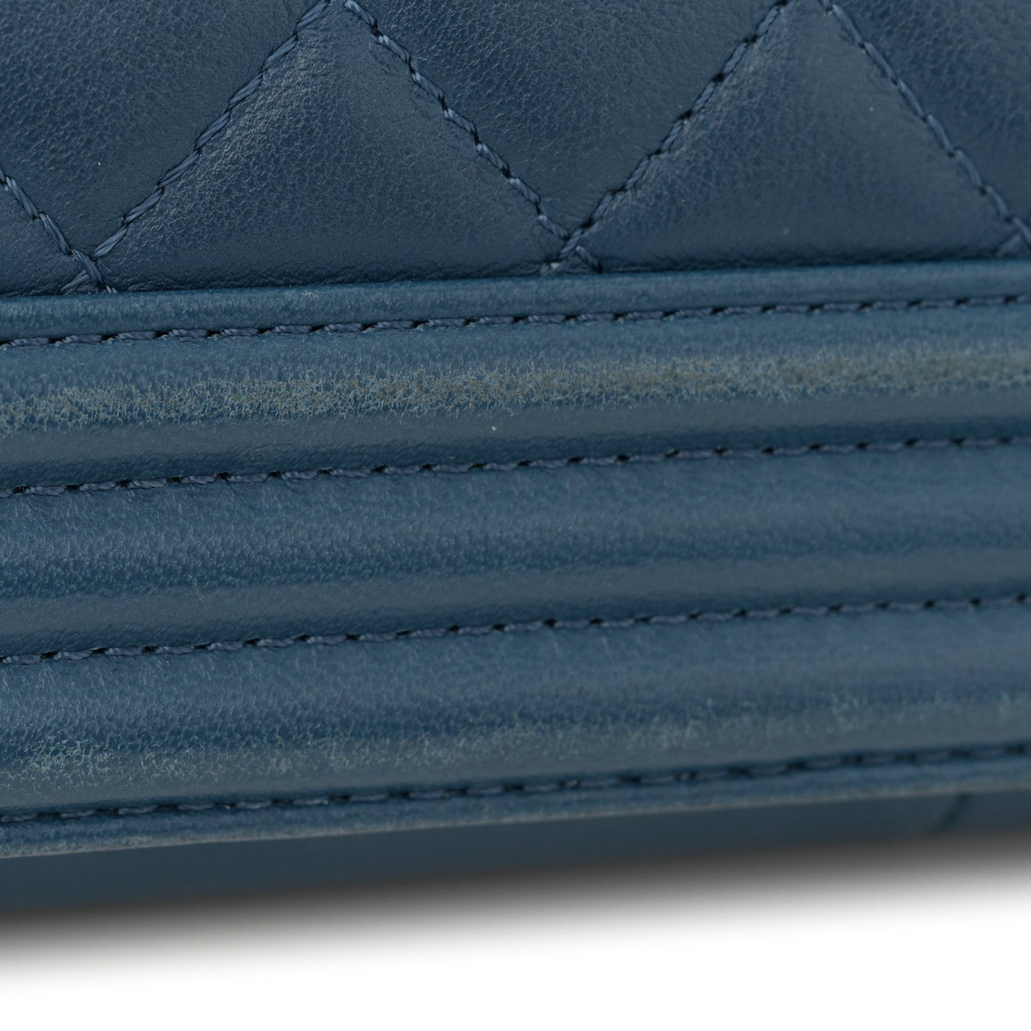 Chanel Lambskin Quilted New Medium Boy Flap Dark Blue 14 of 15