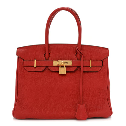Hermes Togo Birkin 30 Vermillion 1 of 19