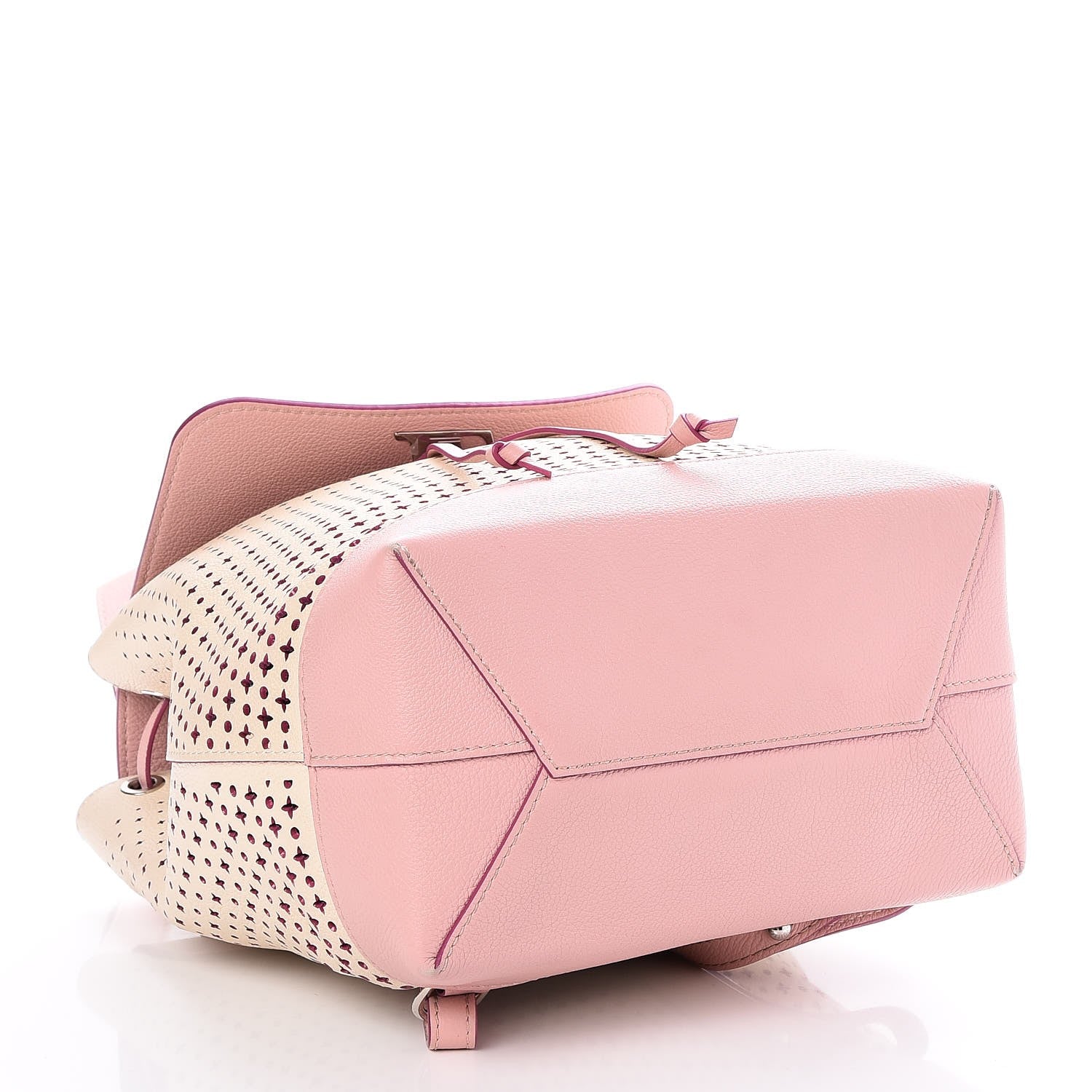 Louis Vuitton Perforated Calfskin Lockme Backpack Rose Poudre Creme 4 of 7