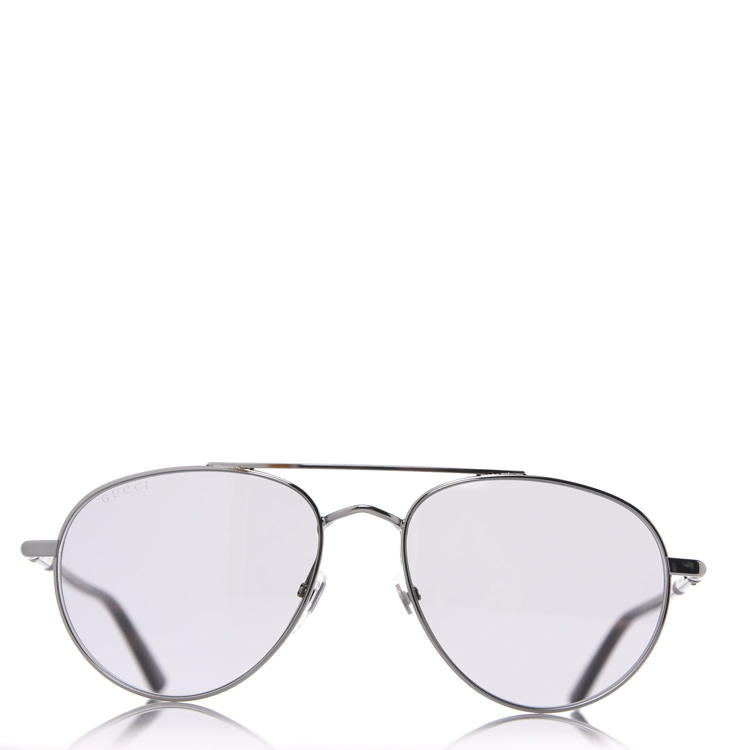 Gucci Acetate Aviator Sunglasses GG0447S Silver 3 of 8