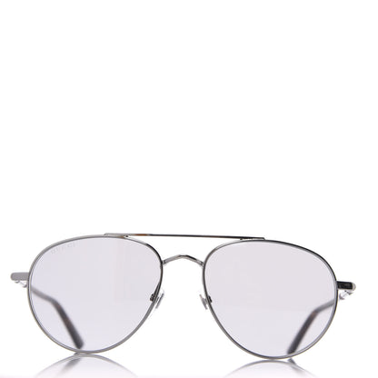 Gucci Acetate Aviator Sunglasses GG0447S Silver 3 of 8