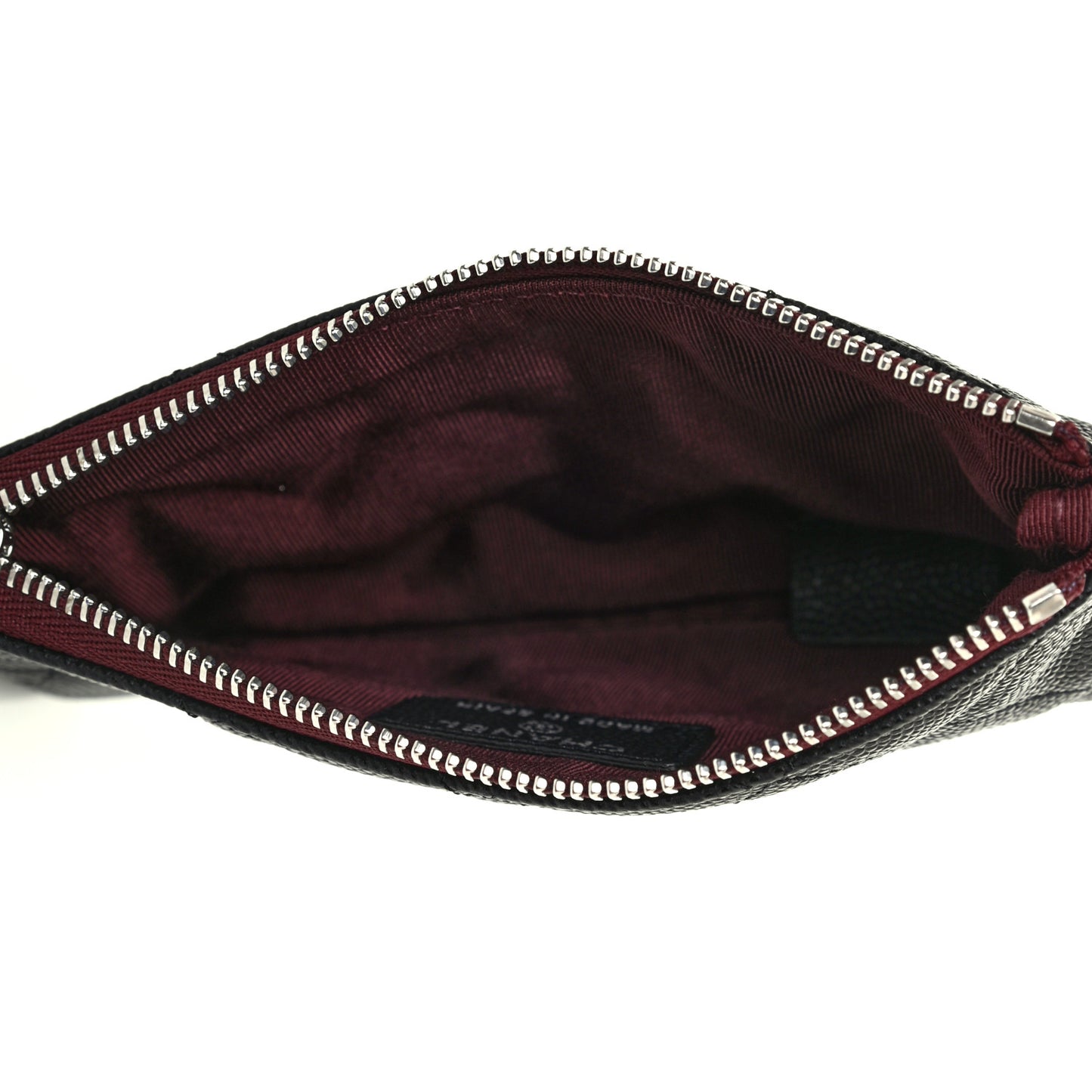 Caviar Quilted Small Cosmetic Case Black