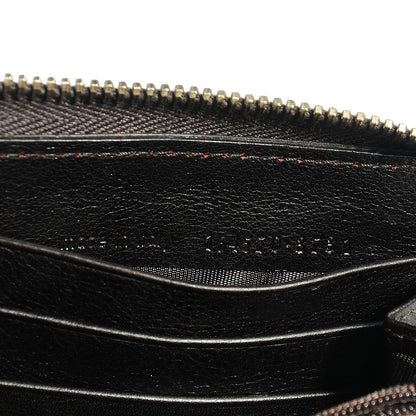 Saint Laurent Leather Muse Zip Around Wallet Brown 8 of 9