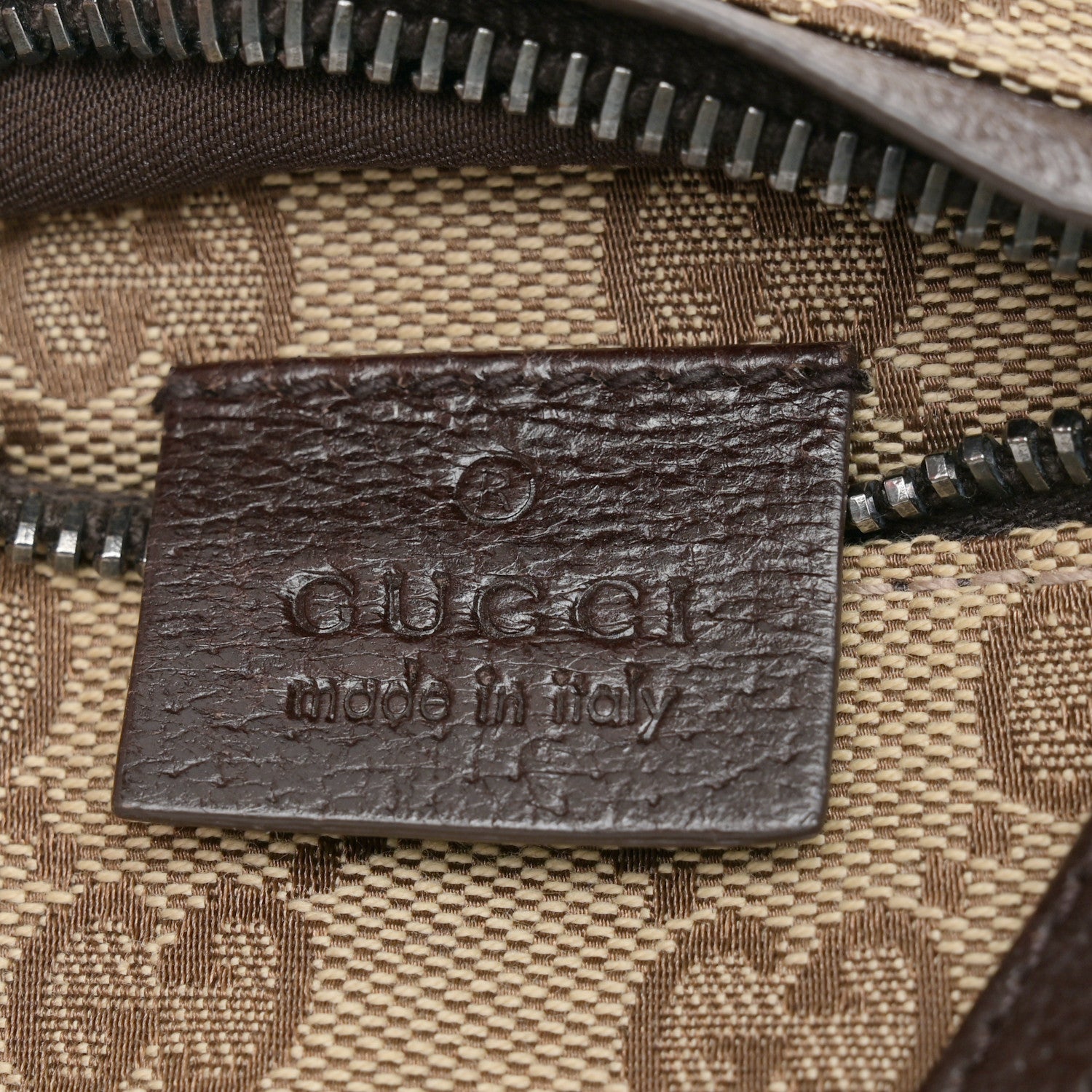 Gucci GG Monogram Double Pocket Belt Bag Dark Brown 7 of 13