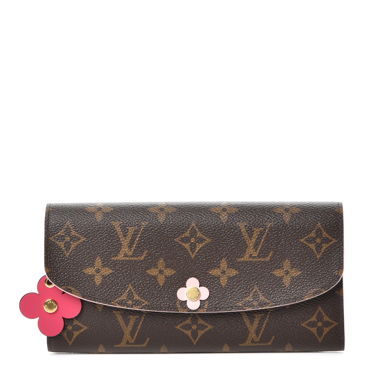 Louis Vuitton Monogram Bloom Flower Emilie Wallet 1 of 8