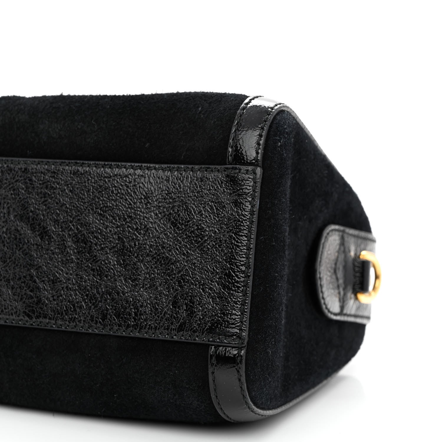 Gucci Suede Patent GG Web Medium Ophidia Boston Black 9 of 9