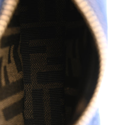 Fendi Denim Shiny Nappa Nano Fendigraphy Hobo Charm Blue Moro 6 of 9