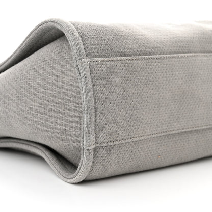 Chanel Canvas Small Deauville Tote Grey 9 of 13