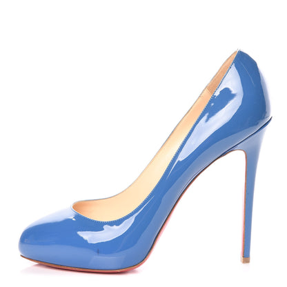 Christian Louboutin Patent New Declic 120 Pumps 41 Royal Blue 1 of 14