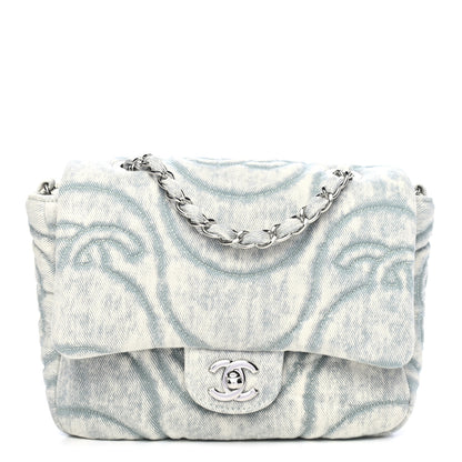 Chanel Denim CC Quilted Mini Square Flap Light Blue 1 of 4