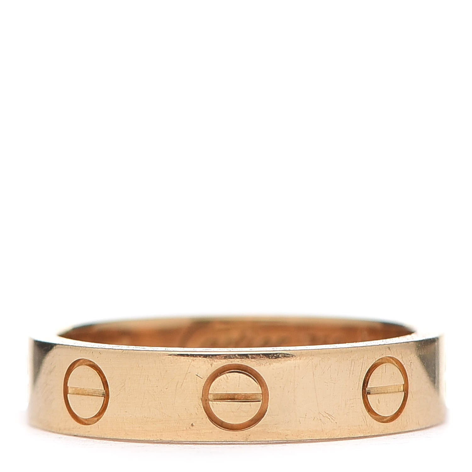 Cartier 18K Yellow Gold Diamond 4mm LOVE Wedding Band Ring 49 4.75 3 of 6