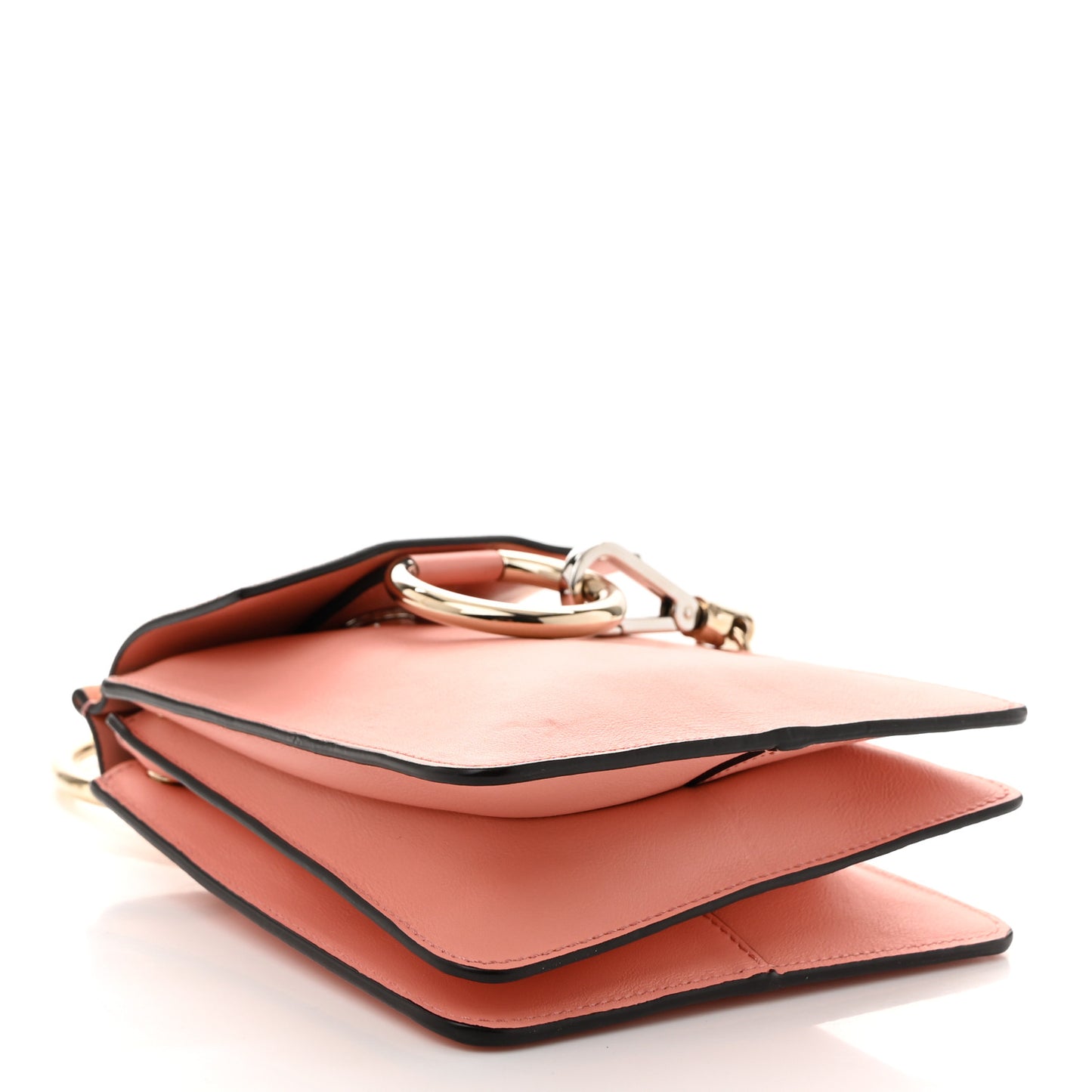 Suede Calfskin Mini Faye Bracelet Bag Ideal Blush