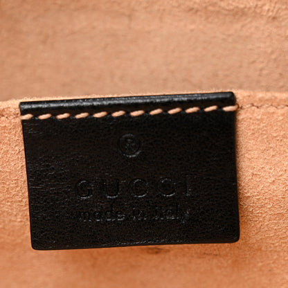 Gucci Calfskin Matelasse Small GG Marmont Chain Shoulder Bag Black 5 of 11