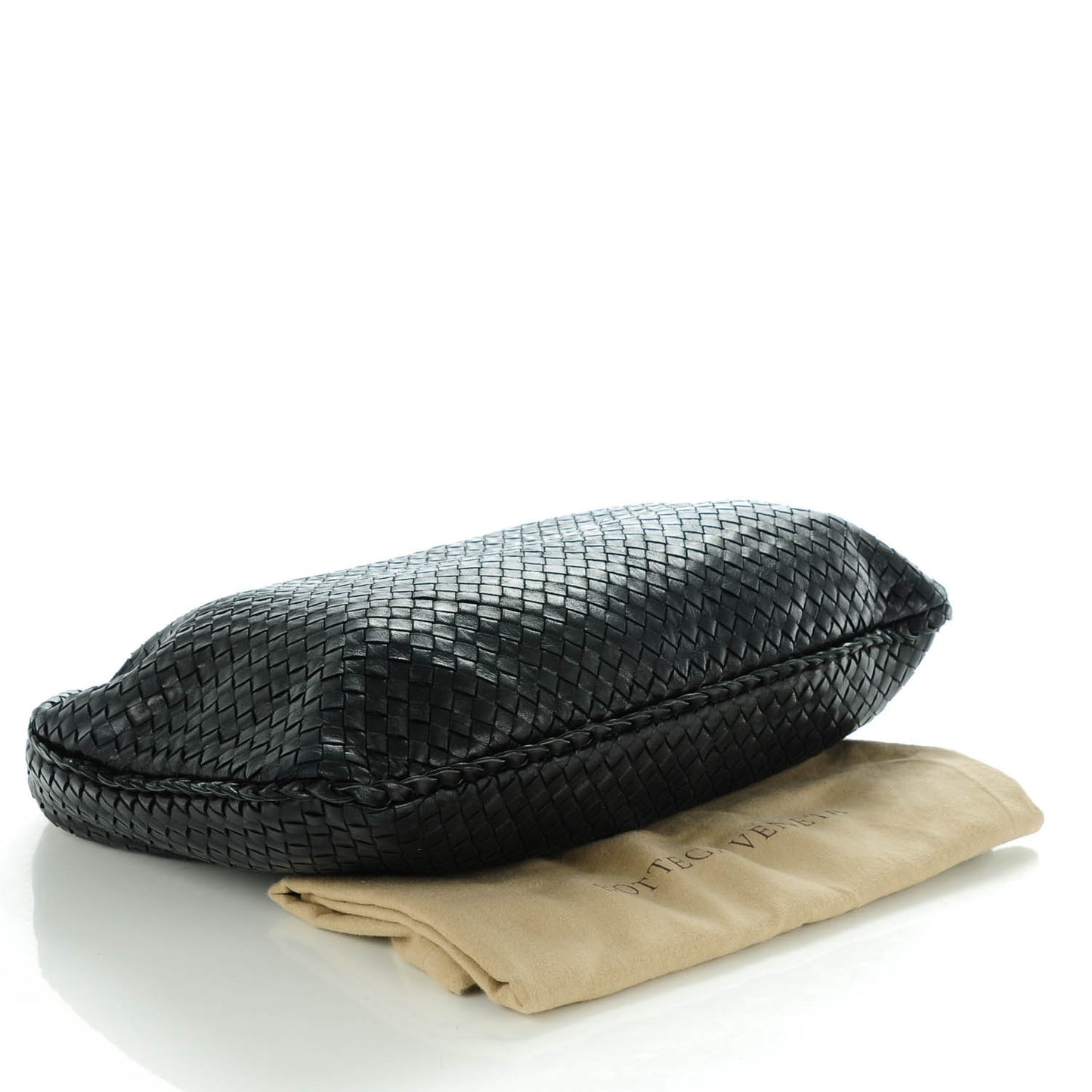 Nappa Intrecciato Large Veneta Hobo Nero Black