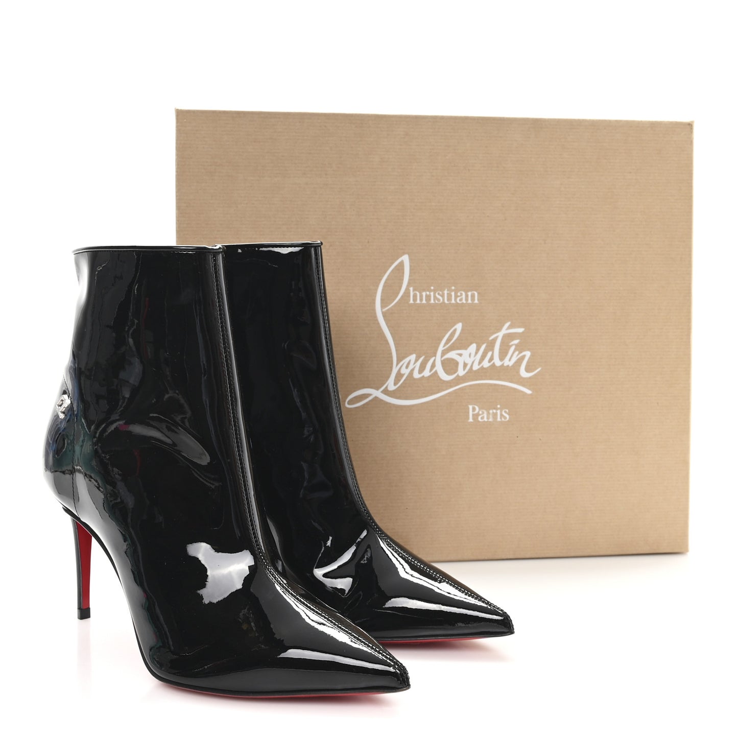 Patent Sporty Kate Booty 85 Ankle Boots 36.5 Black