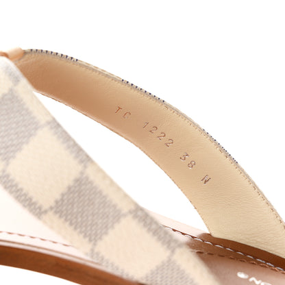 Louis Vuitton Damier Azur Sunny Flat Thong Sandals 38 9 of 9