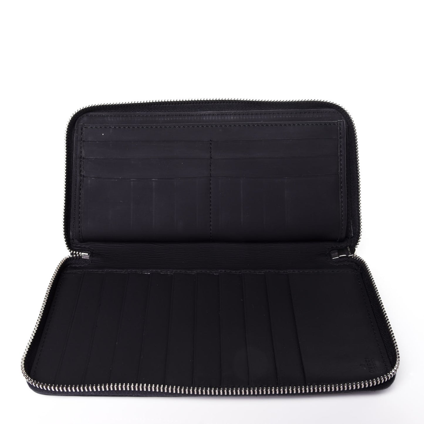 Guccissima Signature Web Zip Around Organizer Wallet Navy