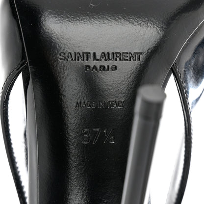 Saint Laurent Patent Maxine 115mm Slingback Pumps 37.5 Black 8 of 8