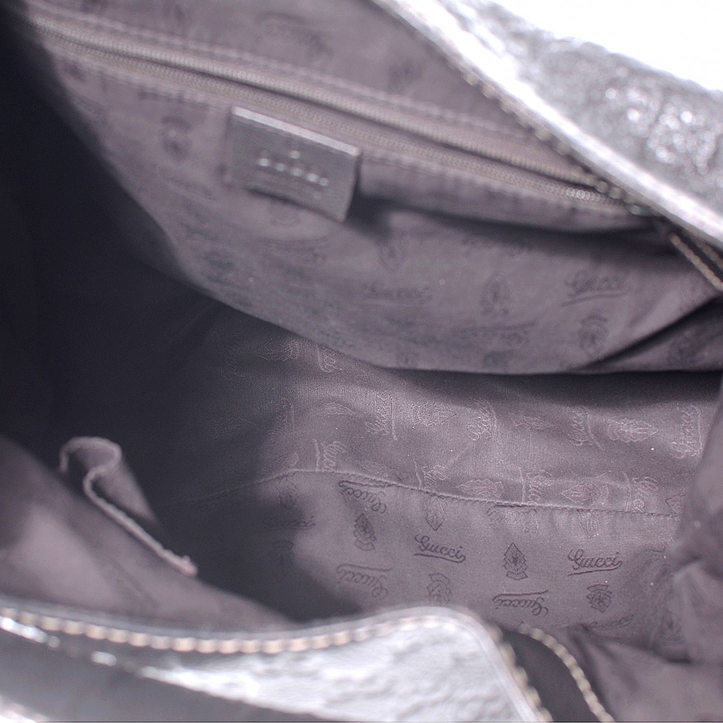 Guccissima New Ladies Web Large Hobo Brown